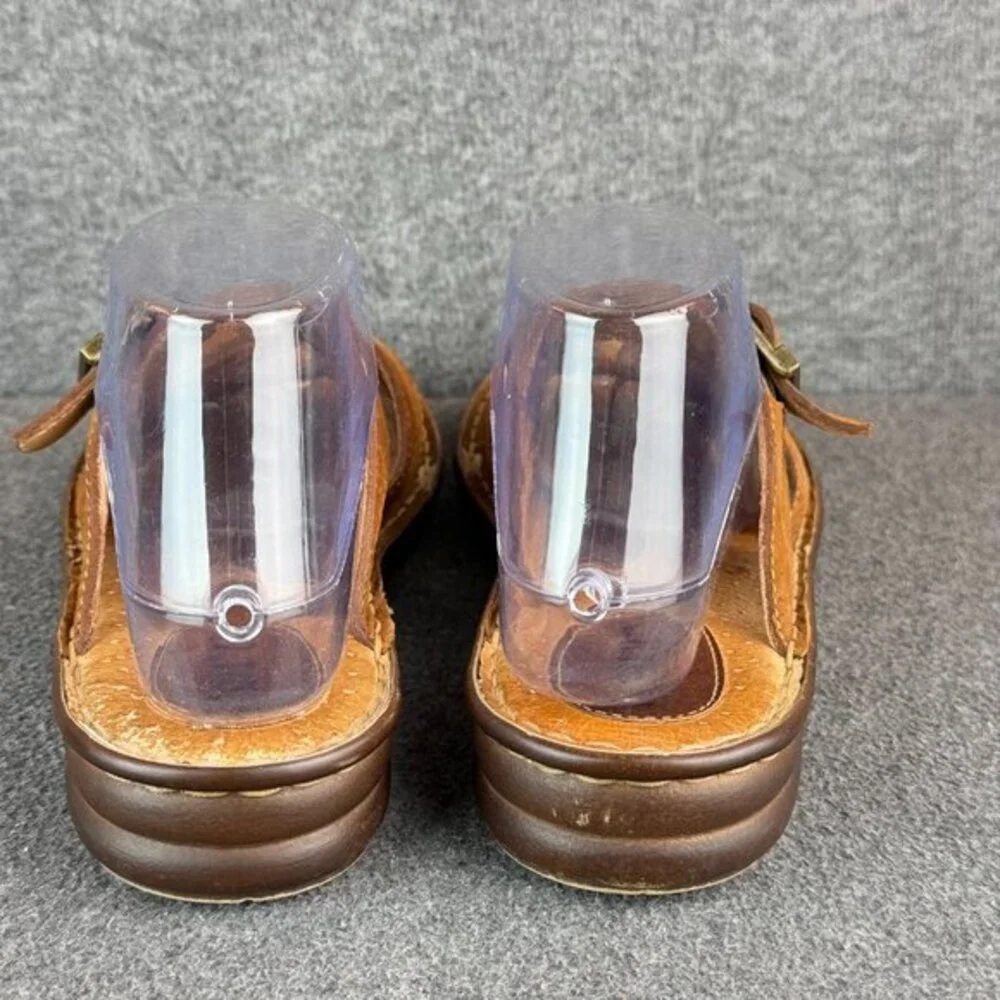 Born Suede Leather Criss Cross Sandals Slides‎ Size 9